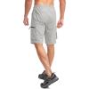 Bikewa Men’s Mountain Bike Shorts 3D Padded Loose-fit Biking Riding Cycling Bicycle Biker Shorts Zipper Pockets(Light Grey)