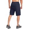 Bikewa Men’s Mountain Bike Shorts 3D Padded Loose-fit Biking Riding Cycling Bicycle Biker Shorts Zipper Pockets(Navy)