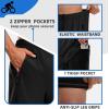 Bikewa Men’s Mountain Bike Shorts 3D Padded Loose-fit Riding Biking Cycling Bicycle Biker Shorts for Men Zipper Pockets(Black/Grey)