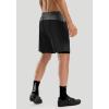 Bikewa Men’s Mountain Bike Shorts 3D Padded Loose-fit Riding Biking Cycling Bicycle Biker Shorts for Men Zipper Pockets(Black/Grey)