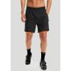 Bikewa Men’s Mountain Bike Shorts 3D Padded Loose-fit Riding Biking Cycling Bicycle Biker Shorts for Men Zipper Pockets(Black/Orange)