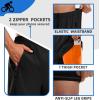Bikewa Men’s Mountain Bike Shorts 3D Padded Loose-fit Riding Biking Cycling Bicycle Biker Shorts for Men Zipper Pockets(Black/Orange)