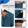Bikewa Men’s Mountain Bike Shorts 3D Padded Loose-fit Riding Biking Cycling Bicycle Biker Shorts for Men Zipper Pockets(Blue Grey)