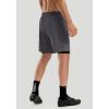 Bikewa Men’s Mountain Bike Shorts 3D Padded Loose-fit Riding Biking Cycling Bicycle Biker Shorts for Men Zipper Pockets(Dark Grey)