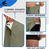 Bikewa Men’s Mountain Bike Shorts 3D Padded Loose-fit Riding Biking Cycling Bicycle Biker Shorts for Men Zipper Pockets(Green)