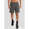 Bikewa Men’s Mountain Bike Shorts 3D Padded Loose-fit Riding Biking Cycling Bicycle Biker Shorts for Men Zipper Pockets(Grey/Black)
