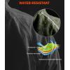 Bikewa Men’s Winter Cycling Jackets Thermal Warm Water Resistant Bike Running Windproof Jacket(Army Green/Black)