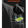 Bikewa Men’s Winter Cycling Jackets Thermal Warm Water Resistant Bike Running Windproof Jacket(Black)