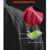 Bikewa Men’s Winter Cycling Jackets Thermal Warm Water Resistant Bike Running Windproof Jacket(Dark Red)