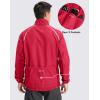 Bikewa Men’s Winter Cycling Jackets Thermal Warm Water Resistant Bike Running Windproof Jacket(Dark Red)