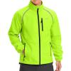 Bikewa Men’s Winter Cycling Jackets Thermal Warm Water Resistant Bike Running Windproof Jacket(Fluorescent Yellow)