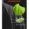 Bikewa Men’s Winter Cycling Jackets Thermal Warm Water Resistant Bike Running Windproof Jacket(Fluorescent Yellow)