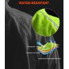 Bikewa Men’s Winter Cycling Jackets Thermal Warm Water Resistant Bike Running Windproof Jacket(Fluorescent Yellow/Black)