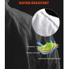 Bikewa Men’s Winter Cycling Jackets Thermal Warm Water Resistant Bike Running Windproof Jacket(White/Black)