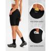 Bikewa Women’s 4D Padded Bike Shorts Cycling Riding Road Biking Bicycle Cycle Shorts for Women Zipper Pockets(Black)
