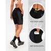 Bikewa Women’s 4D Padded Bike Shorts Cycling Riding Road Biking Bicycle Cycle Shorts for Women Zipper Pockets(Black/Dark Grey)
