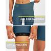 Bikewa Women’s 4D Padded Bike Shorts Cycling Riding Road Biking Bicycle Cycle Shorts for Women Zipper Pockets(Blue Grey)