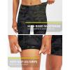 Bikewa Women’s 4D Padded Bike Shorts Cycling Riding Road Biking Bicycle Cycle Shorts for Women Zipper Pockets(Camo Black)