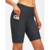 Bikewa Women’s 4D Padded Bike Shorts Cycling Riding Road Biking Bicycle Cycle Shorts for Women Zipper Pockets(Dark Grey)
