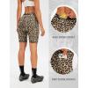 Bikewa Women’s 4D Padded Bike Shorts Cycling Riding Road Biking Bicycle Cycle Shorts for Women Zipper Pockets(Leopard)