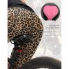Bikewa Women’s 4D Padded Bike Shorts Cycling Riding Road Biking Bicycle Cycle Shorts for Women Zipper Pockets(Leopard)
