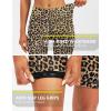Bikewa Women’s 4D Padded Bike Shorts Cycling Riding Road Biking Bicycle Cycle Shorts for Women Zipper Pockets(Leopard)
