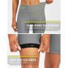 Bikewa Women’s 4D Padded Bike Shorts Cycling Riding Road Biking Bicycle Cycle Shorts for Women Zipper Pockets(Light Grey)