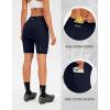 Bikewa Women’s 4D Padded Bike Shorts Cycling Riding Road Biking Bicycle Cycle Shorts for Women Zipper Pockets(Navy)