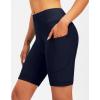 Bikewa Women’s 4D Padded Bike Shorts Cycling Riding Road Biking Bicycle Cycle Shorts for Women Zipper Pockets(Navy)