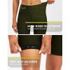 Bikewa Women’s 4D Padded Bike Shorts Cycling Riding Road Biking Bicycle Cycle Shorts for Women Zipper Pockets(Olive Green)