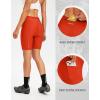 Bikewa Women’s 4D Padded Bike Shorts Cycling Riding Road Biking Bicycle Cycle Shorts for Women Zipper Pockets(Orange)