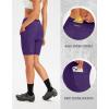 Bikewa Women’s 4D Padded Bike Shorts Cycling Riding Road Biking Bicycle Cycle Shorts for Women Zipper Pockets(Purple)
