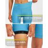 Bikewa Women’s 4D Padded Bike Shorts Cycling Riding Road Biking Bicycle Cycle Shorts for Women Zipper Pockets(Sky Blue)