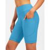 Bikewa Women’s 4D Padded Bike Shorts Cycling Riding Road Biking Bicycle Cycle Shorts for Women Zipper Pockets(Sky Blue)