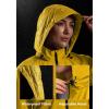 Bikewa Women’s Cycling Rain Jackets Waterproof Windbreaker Lightweight Running Windproof Reflective Jacket Packable Hooded(Dusty Yellow)