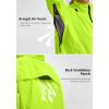 Bikewa Women’s Cycling Rain Jackets Waterproof Windbreaker Lightweight Running Windproof Reflective Jacket Packable Hooded(Fluorescent Yellow)