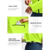 Bikewa Women’s Cycling Rain Jackets Waterproof Windbreaker Lightweight Running Windproof Reflective Jacket Packable Hooded(Fluorescent Yellow)
