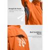 Bikewa Women’s Cycling Rain Jackets Waterproof Windbreaker Lightweight Running Windproof Reflective Jacket Packable Hooded(Orange)