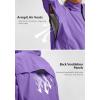 Bikewa Women’s Cycling Rain Jackets Waterproof Windbreaker Lightweight Running Windproof Reflective Jacket Packable Hooded(Taro Purple)