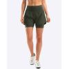 Bikewa Women’s Mountain Bike Shorts 4D Padded Cycling Riding Biking Bicycle Biker Cycle Shorts for Women Zipper Pockets(Army Green)