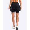 Bikewa Women’s Mountain Bike Shorts 4D Padded Cycling Riding Biking Bicycle Biker Cycle Shorts for Women Zipper Pockets(Black)