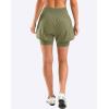 Bikewa Women’s Mountain Bike Shorts 4D Padded Cycling Riding Biking Bicycle Biker Cycle Shorts for Women Zipper Pockets(Grey Sage)