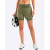 Bikewa Women’s Mountain Bike Shorts 4D Padded Cycling Riding Biking Bicycle Biker Cycle Shorts for Women Zipper Pockets(Grey Sage)