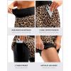 Bikewa Women’s Mountain Bike Shorts 4D Padded Cycling Riding Biking Bicycle Biker Cycle Shorts for Women Zipper Pockets(Leopard)