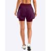 Bikewa Women’s Mountain Bike Shorts 4D Padded Cycling Riding Biking Bicycle Biker Cycle Shorts for Women Zipper Pockets(Wine)