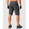 Men’s Mountain Bike Shorts Stretch Cycling Biking Bicycle Quick Dry Hiking Shorts for Men Zipper Pockets(Dark Grey)