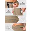 Men’s Mountain Bike Shorts Stretch Cycling Biking Bicycle Quick Dry Hiking Shorts for Men Zipper Pockets(Khaki)
