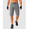 Men’s Mountain Bike Shorts Stretch Cycling Biking Bicycle Quick Dry Hiking Shorts for Men Zipper Pockets(Light Grey)