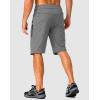 Men’s Mountain Bike Shorts Stretch Cycling Biking Bicycle Quick Dry Hiking Shorts for Men Zipper Pockets(Light Grey)