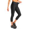 Women’s 4D Padded Bike Pants High Waist Cycling Shorts Bicycle Capris 3/4 Biking Tights with Zipper Pockets(Black)